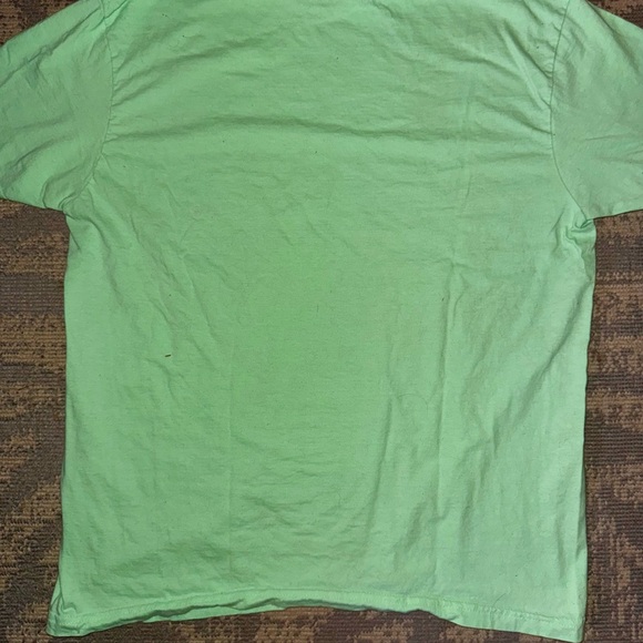 Gildan Softstyle T-Shirt, Mint Green, L, Men's, Minimalist Moose Graphic Print - Picture 3 of 4